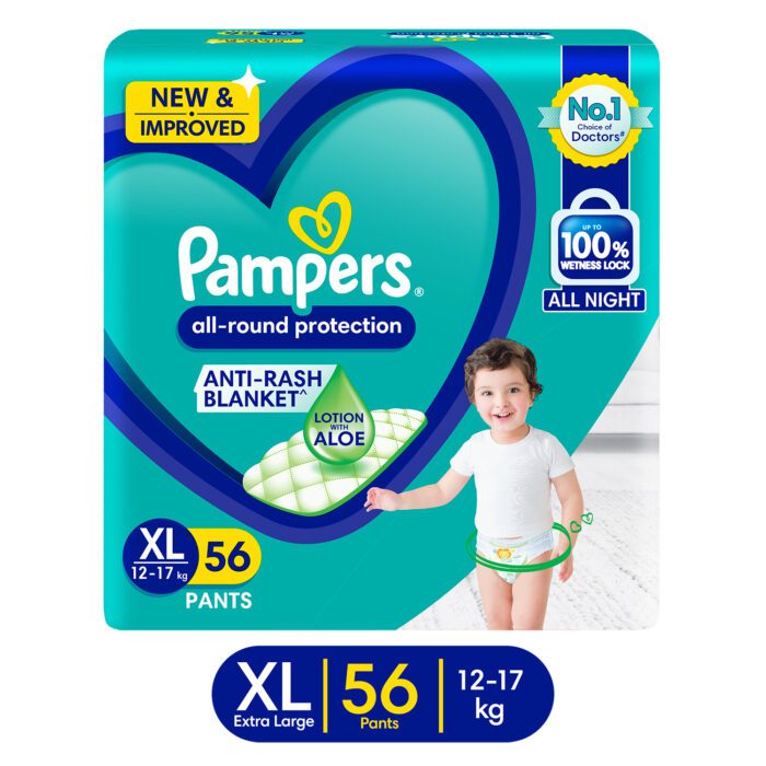 PAMPERS PANTS XL 56'S